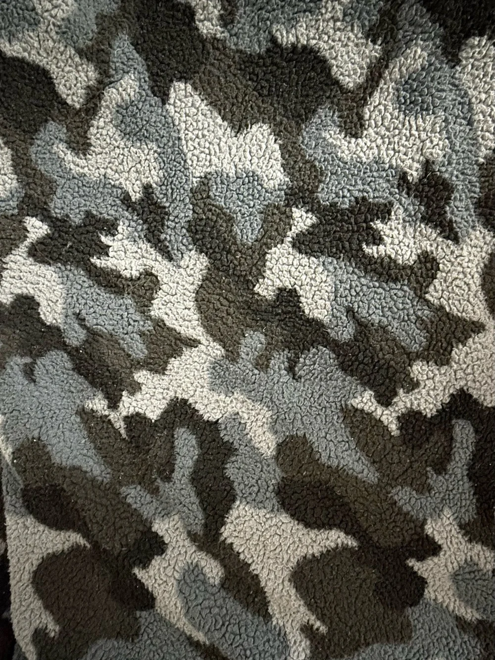 RH Teen Camo Sherpa Bed Throw Blanket